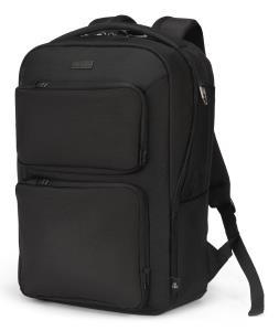 DICOTA Backpack Seven - 12-14in Notebook Backpack - Black / 1680d Recycled Pet Polyester
