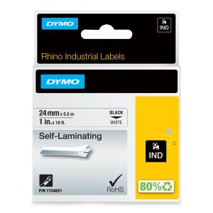 DYMO Rhino Self-laminating Vinyl White