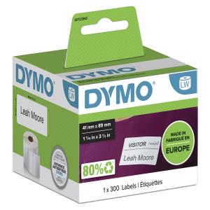 DYMO Labels Name Badge White 41x89mm 300nos