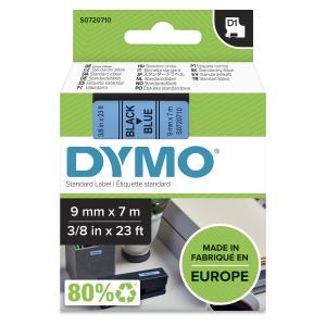 DYMO Tape Black On Blue 9mmx7m Type D1