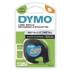 DYMO Tape Metal Silver 12mx4mm For Letratag