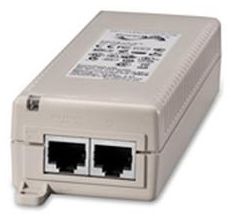 MICROCHIP TECHNOLOGY 1Port PoE Midspan 15.4W UK AC Input Power Cord