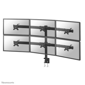 NEOMOUNTS 6x 19-27in Screen Desk Mount (clamp) - Black