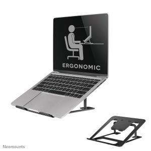 NEOMOUNTS Foldable Laptop Stand - Black 10-17in