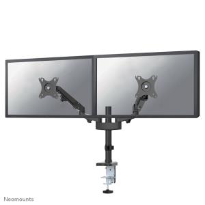 NEOMOUNTS Full Motion Monitor Desk Mount For 17-27in 2 Screens - Black