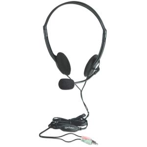 INTELLINET/MANHATTAN Headset With Microphone - Stereo - 3.5mm