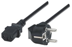 INTELLINET/MANHATTAN Power Cable 2m Standard Black