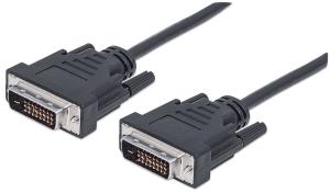 INTELLINET/MANHATTAN Monitor Cable DVI-d Dual Link Male To Male 3m
