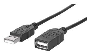 INTELLINET/MANHATTAN USB Extension Cable A To A USB2.0 2m Black