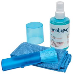 INTELLINET/MANHATTAN Cleaning Kit - Lsd Screen Set, Brush, Bag, Microfiber Cloth, 200 Ml