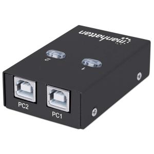 INTELLINET/MANHATTAN Switching USB Hub 1 Device 2 User USB2.0