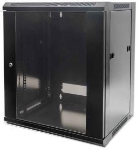 INTELLINET/MANHATTAN Wallmount Cabinet - 19in - 15U - 770 X 570 X 600mm - Flatpack - Black