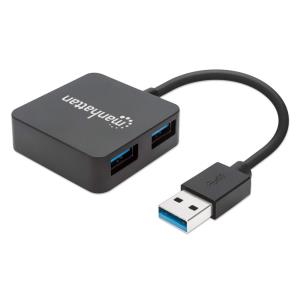 INTELLINET/MANHATTAN Superspeed USB3.0 Hub 4 Ports, Bus Power
