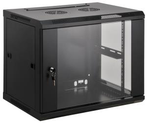 INTELLINET/MANHATTAN Wallmount Cabinet - 19in - 6U - Assembled - Black (711753)