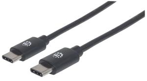 INTELLINET/MANHATTAN USB 2.0 Cable Type-C Male To Type-C Male 480Mbps 2m Black