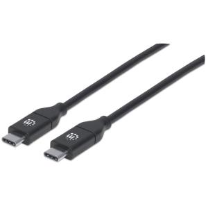 INTELLINET/MANHATTAN USB 2.0 Cable Type-C Male to Type-C Male 480Mbps 5A 2m Black