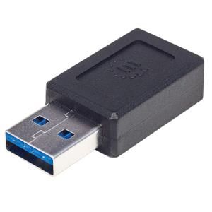 INTELLINET/MANHATTAN USB C Adapter USB 3.1, Gen 2, Type-a Male To Type-c Female, 10 Gbps, Black