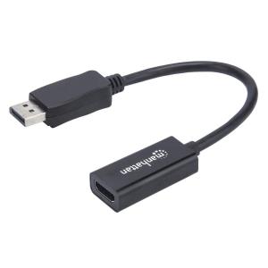INTELLINET/MANHATTAN DisplayPort Male To HDMI Female, 1080p, Black