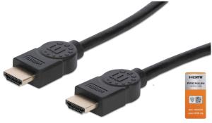 INTELLINET/MANHATTAN High Speed HDMI Cable With Ethernet 4k@60hz Uhd, 18gbps Bandwidth, Male To Male, Shielded, 3m Black