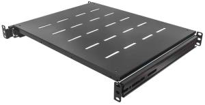 INTELLINET/MANHATTAN Sliding Shelf - 19in - 1U - 600/1000mm Depth, Shelf/550mm - Black