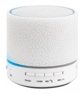 INTELLINET/MANHATTAN Led Bluetooth Speaker - Microsd Reader Aux White - 3w