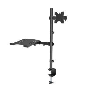 INTELLINET/MANHATTAN Desktop Combo Mount with Monitor Arm and Laptop Stand