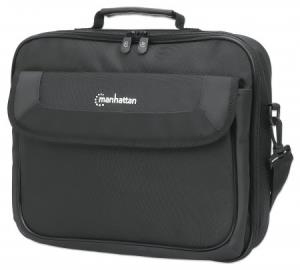 INTELLINET/MANHATTAN Cambridge Clamshell - 14.1in Notebook Bag - Black