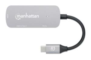 INTELLINET/MANHATTAN USB-C to HDMI 3-in-1 Docking Converter with Power Delivery