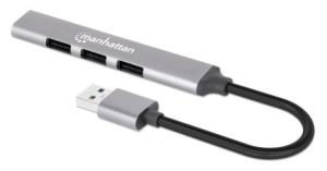 INTELLINET/MANHATTAN Combo USB Hub 4-Port USB 3.0 / 2.0 Combo Hub
