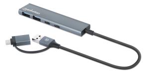 INTELLINET/MANHATTAN Type-C / Type-A Combo Hub 2x2 4-Port USB 3.0