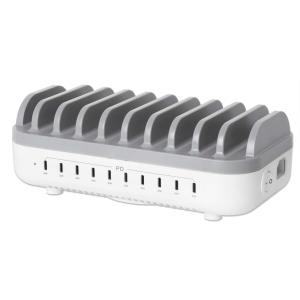 INTELLINET/MANHATTAN Charging Station 10 Port USB-C OUTPUT 10X 20W UK/EU/US Plugs