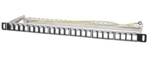 INTELLINET/MANHATTAN Patch Panel - Blank - 24 Port - Shielded - 0.5U
