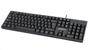 INTELLINET/MANHATTAN Wired USB Keyboard - USB - 1.3m Cable - Qwerty UK - Black