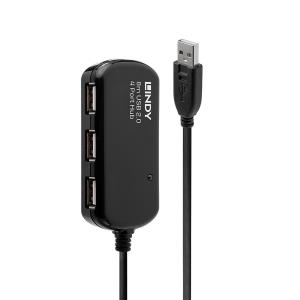 LINDY USB 2.0 Active Extension Pro 4 Port Hub 8m