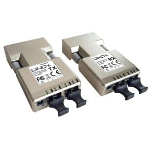LINDY Fibre Optic DVI-d Extender 500m .