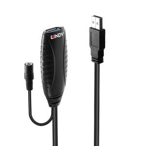 LINDY USB3.0  Active Extension Cable - USB-a Male  - USB-a Female - 10m