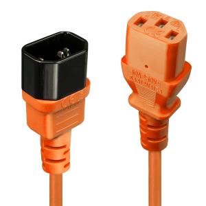 LINDY Extension Cable Iec - C14 To Iec C13 - 50cm - Orange