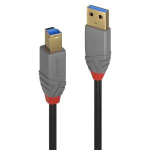 LINDY Cable - USB3.0 Type A To Type B - 2m - Anthraline