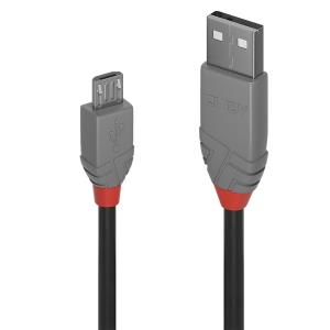 LINDY Cable - USB2.0 Type A To Micro-b - 2m - Anthra Line