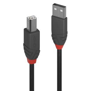 LINDY Cable - USB2.0 Type A To Type B - 10m - Anthra Line