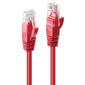 LINDY Network Patch Cable - CAT6 - U/utp - Snagless - Gigabit Red - 5m