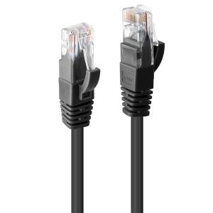 LINDY Network Patch Cable - CAT6 - U/utp - Snagless - Gigabit Black - 10m