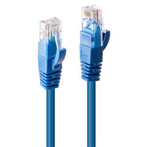 LINDY Network Patch Cable - CAT6 - U/utp - Snagless - Gigabit Blue - 50cm