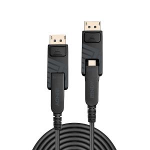 LINDY Cable Fibre Optic - Hybrid To Mini DisplayPort 1.4 - 5m