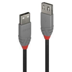 LINDY Extension Cable - USB2.0 Type A - 5m - Anthra Line