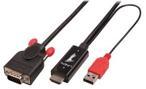 LINDY Cable - Hdmi To Vga - Black - 2m