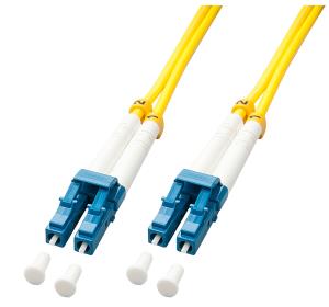 LINDY Network Patch Cable - Fibre Optic - Lc-lc Os2 9/125 - Yellow - 1m