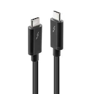 LINDY Cable Thunderbolt 3 - USB Type C Male To Male - Black - 1m