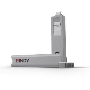 LINDY USB Type C Port Blocker Key-pack Of 4 Blockers White