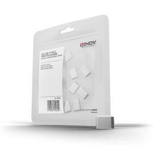 LINDY USB Type C Port Blockers Without Key -pack Of 10 White